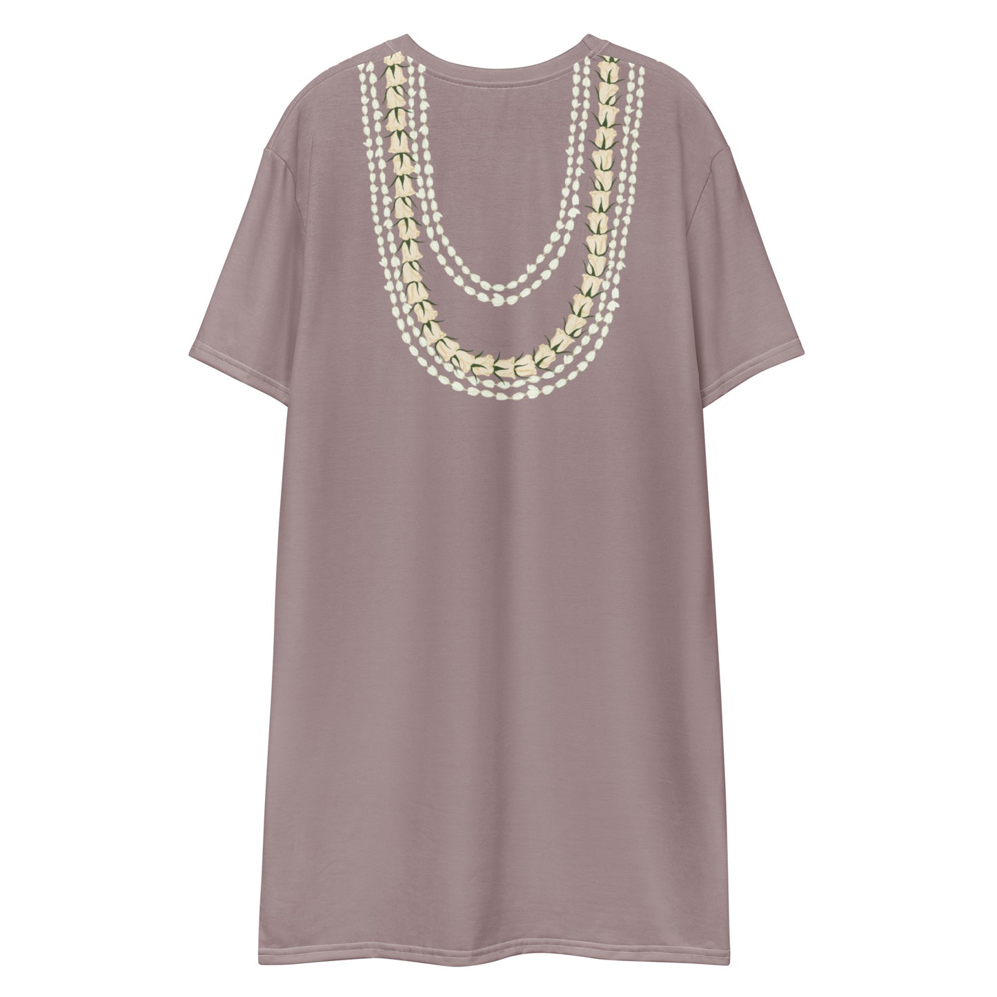 Layered lei -mauve T-shirt dress