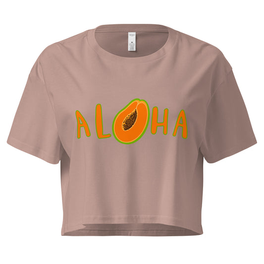 Aloha Papaya- Women’s crop top