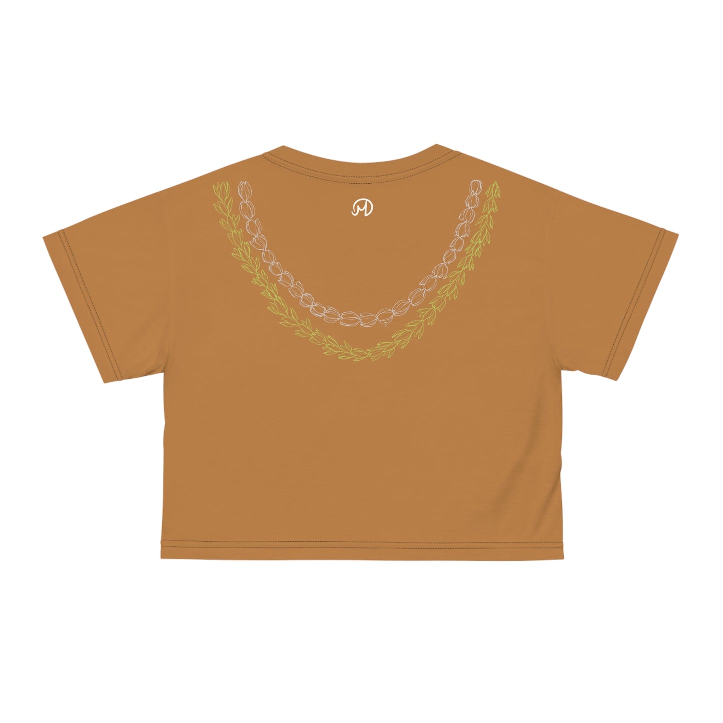 Pikake pakalana layered Crop Tee (AOP)