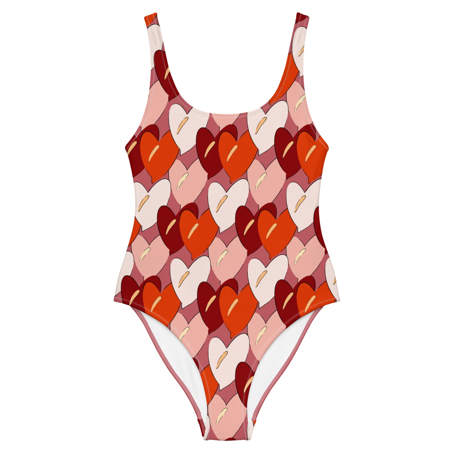 Anthurium love (Adult size)One-Piece Swimsuit