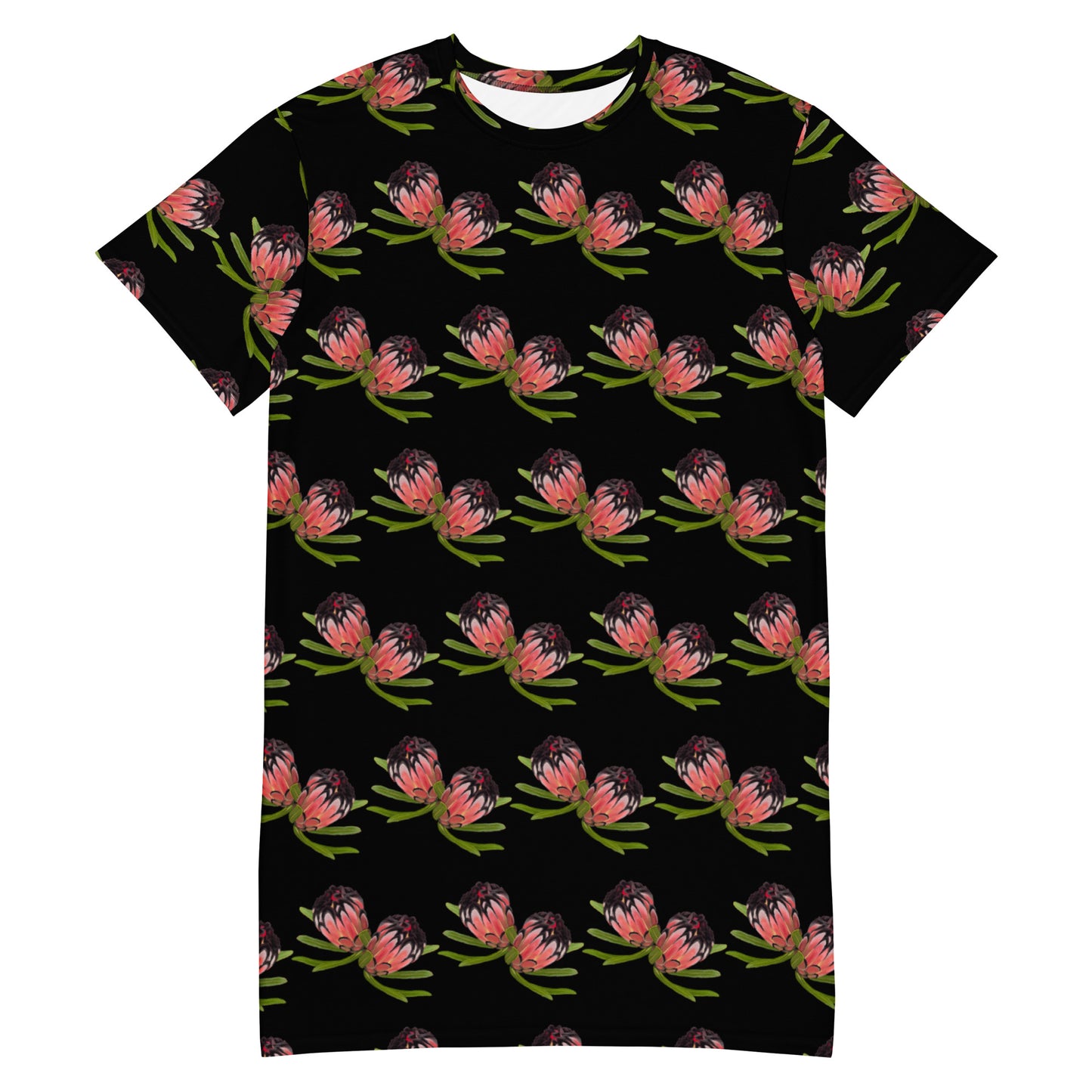 Protea-black T-shirt dress