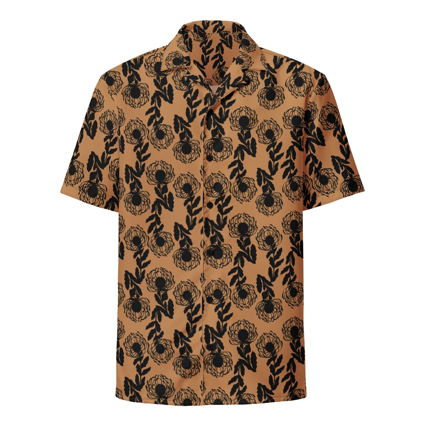 Protea -Gold Unisex button shirt