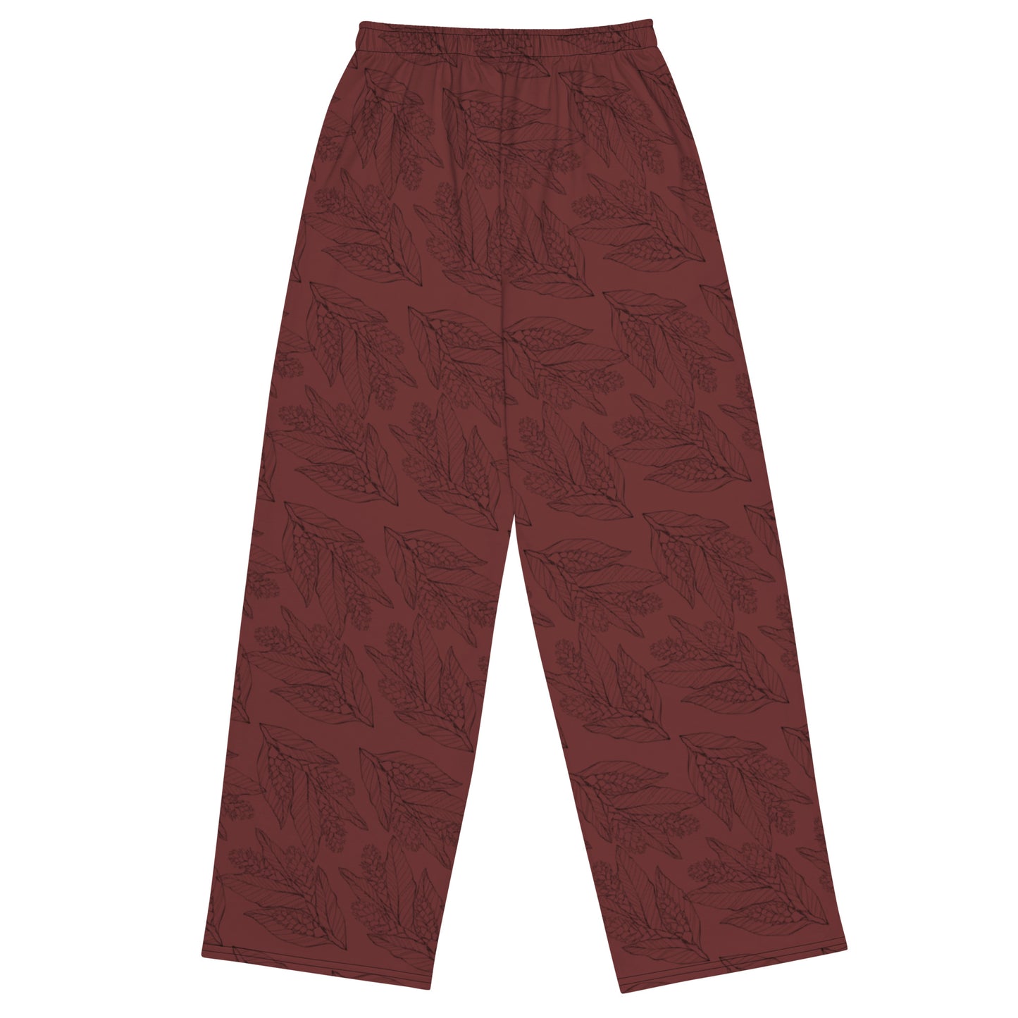 Ginger All-over print unisex wide-leg pants