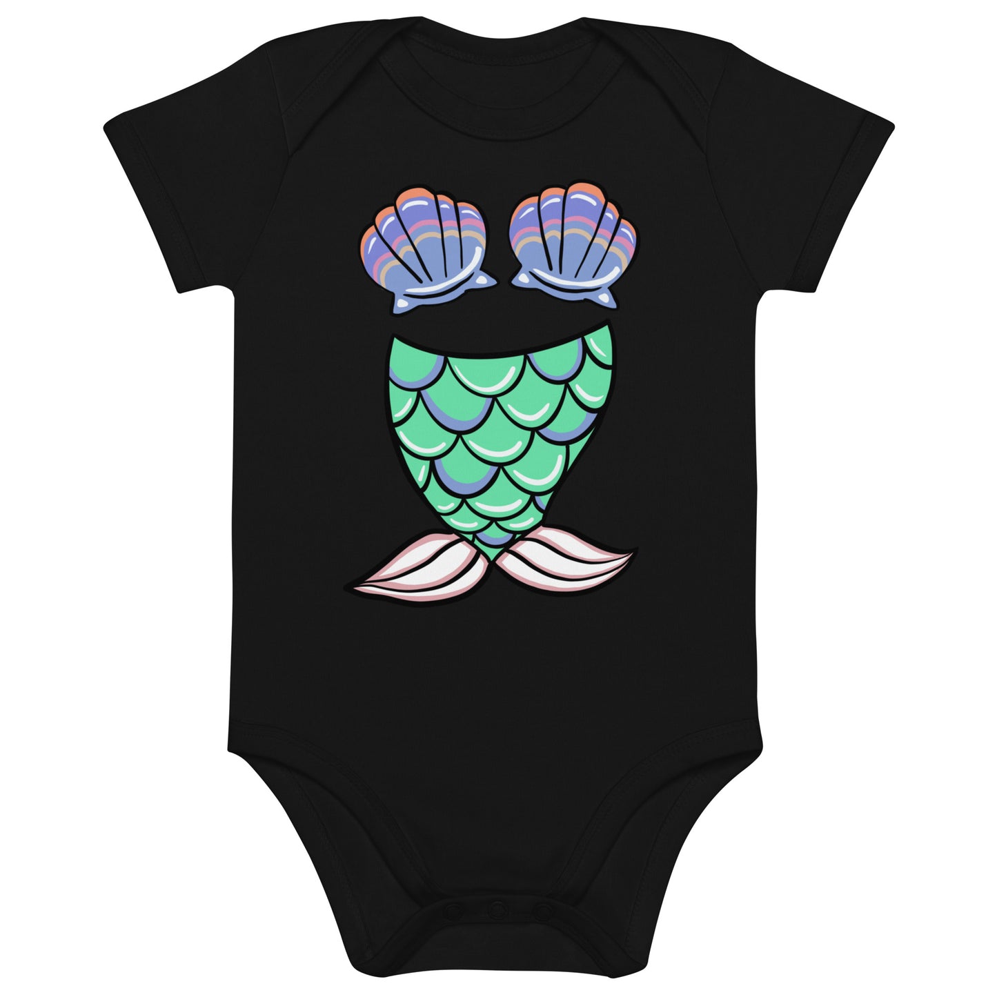 Sunrise Mermaid cotton baby bodysuit