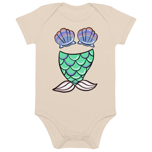 Sunrise Mermaid cotton baby bodysuit