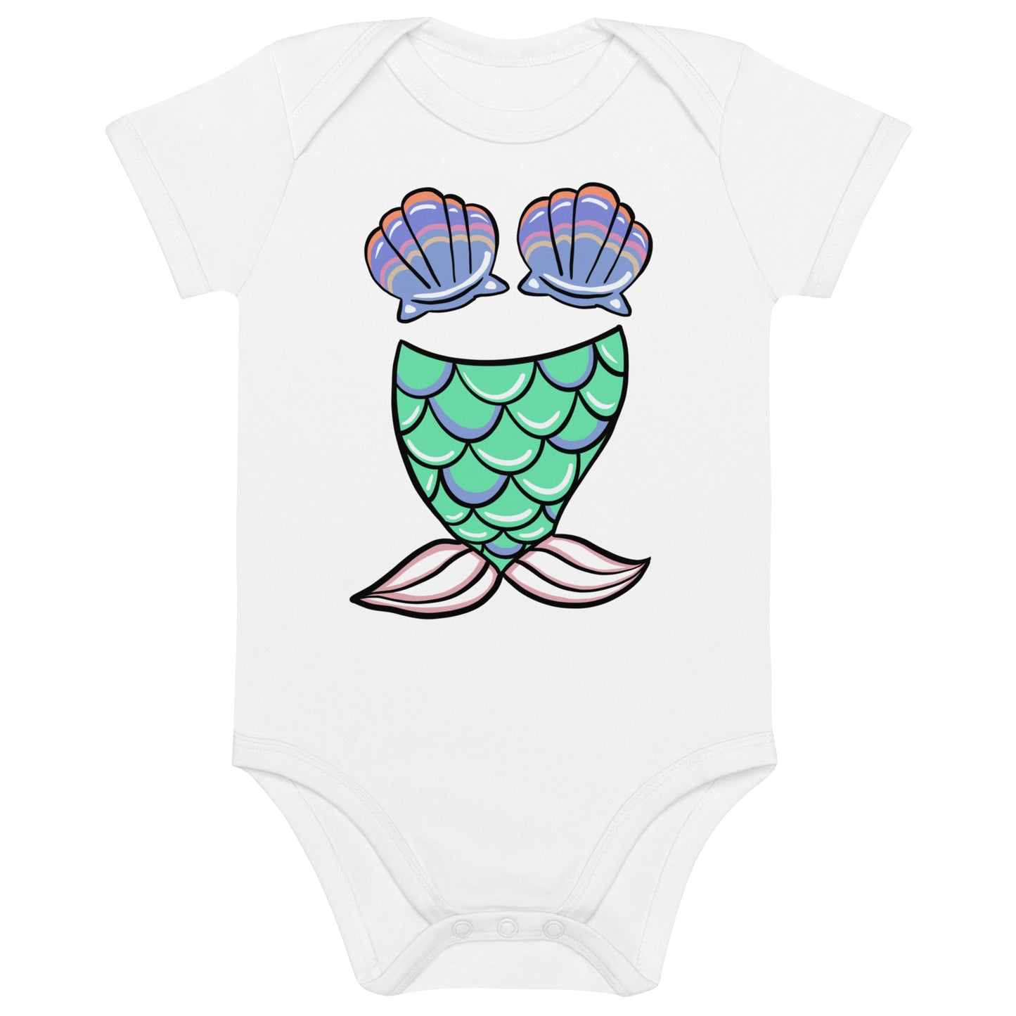 Sunrise Mermaid cotton baby bodysuit