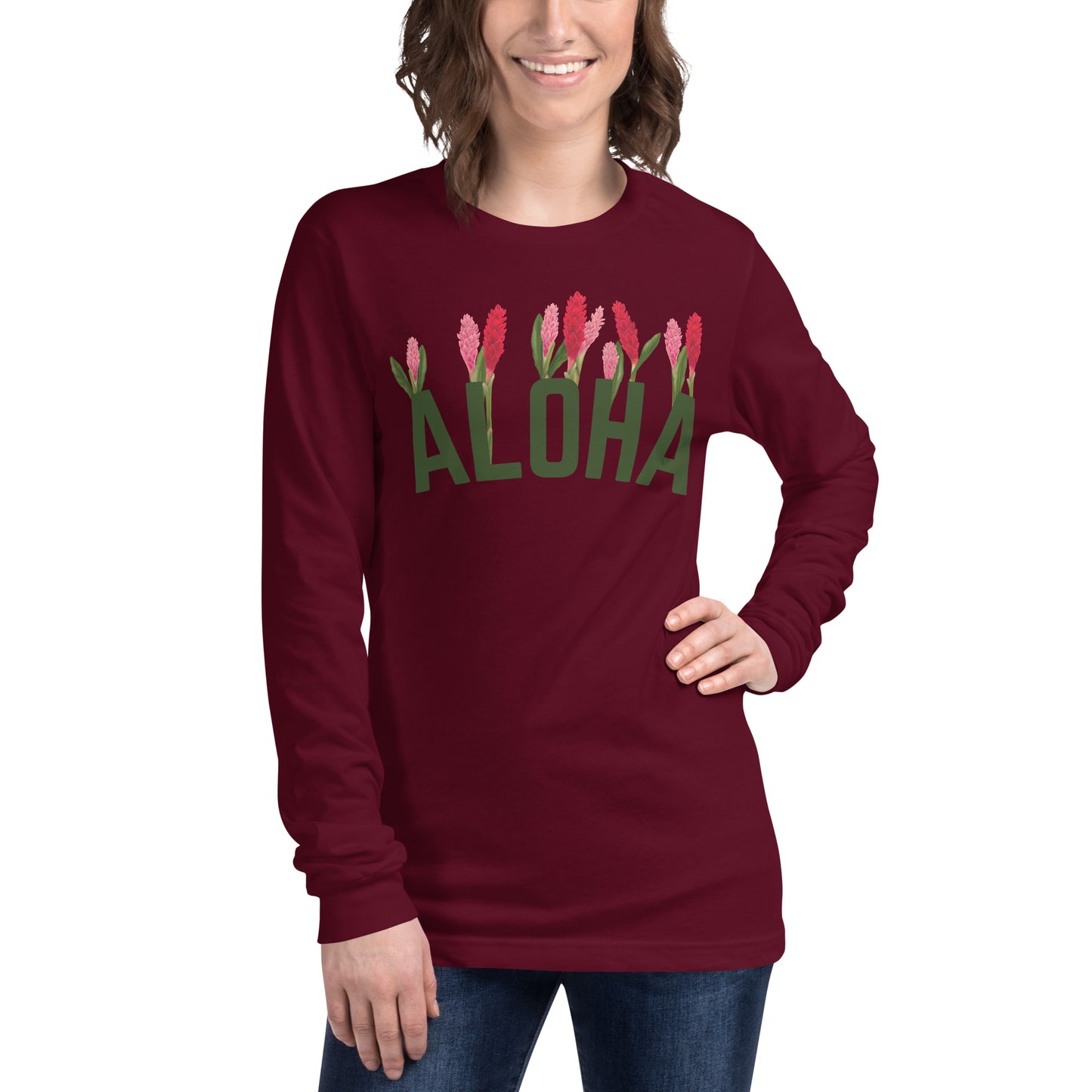 Aloha- Ginger gardenUnisex Long Sleeve Tee