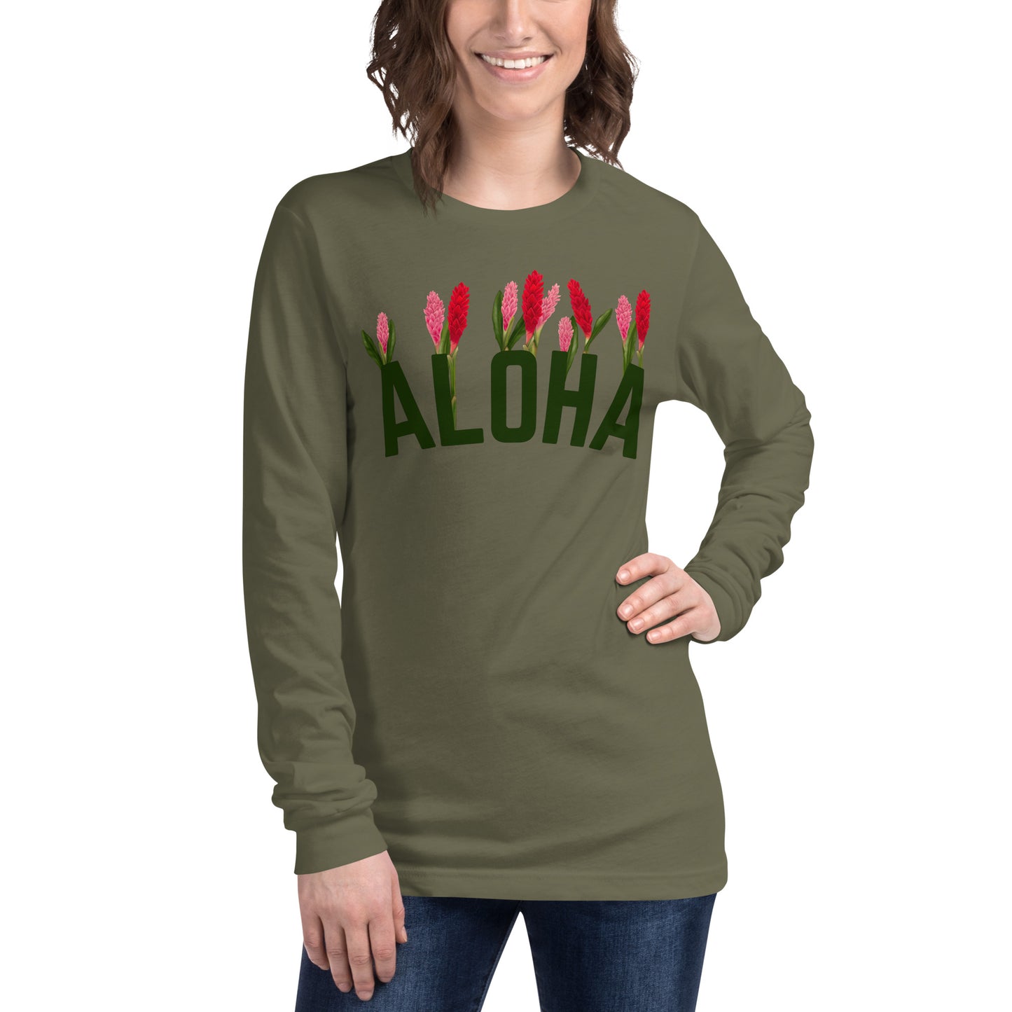 Aloha- Ginger gardenUnisex Long Sleeve Tee