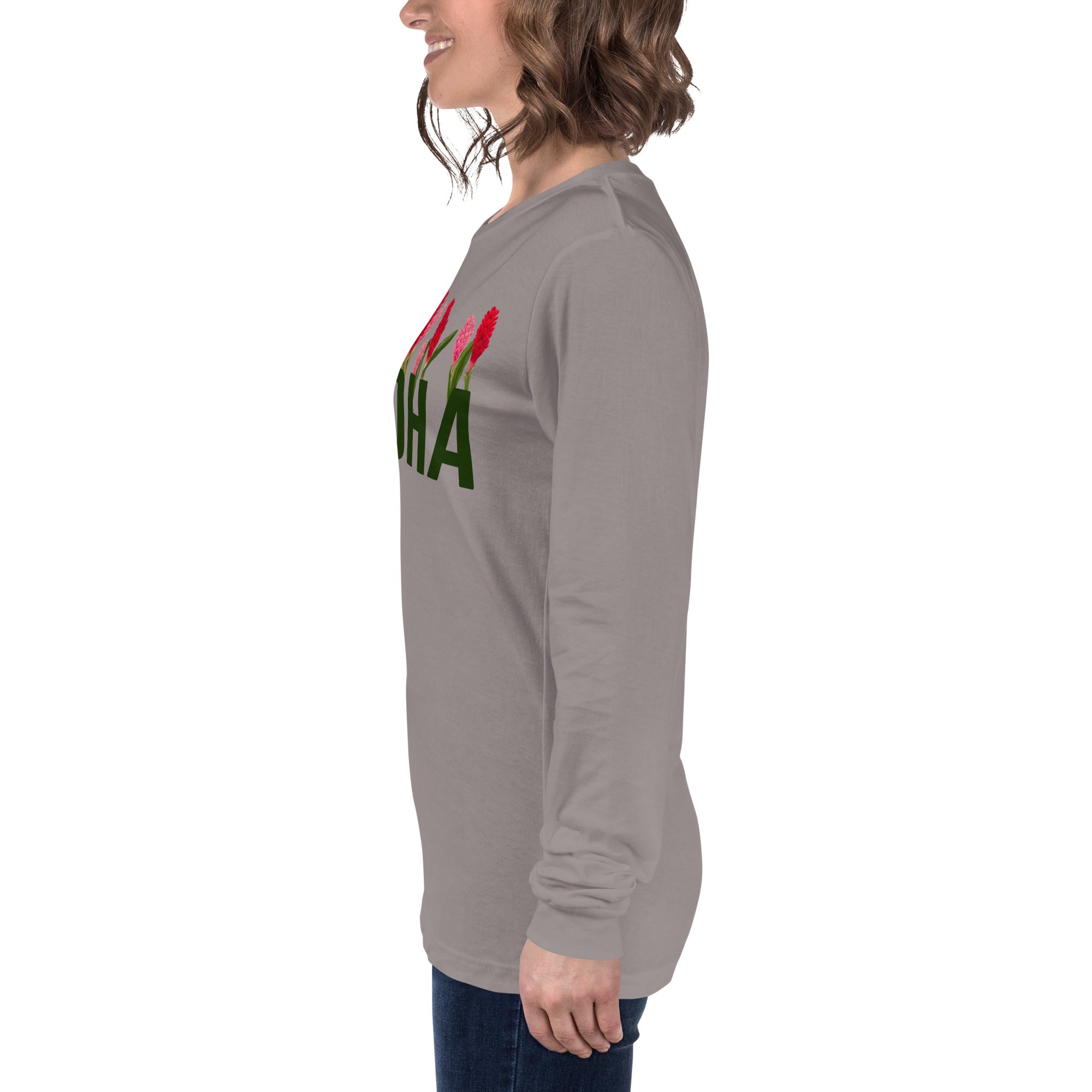 Aloha- Ginger gardenUnisex Long Sleeve Tee – Mahealani Designs