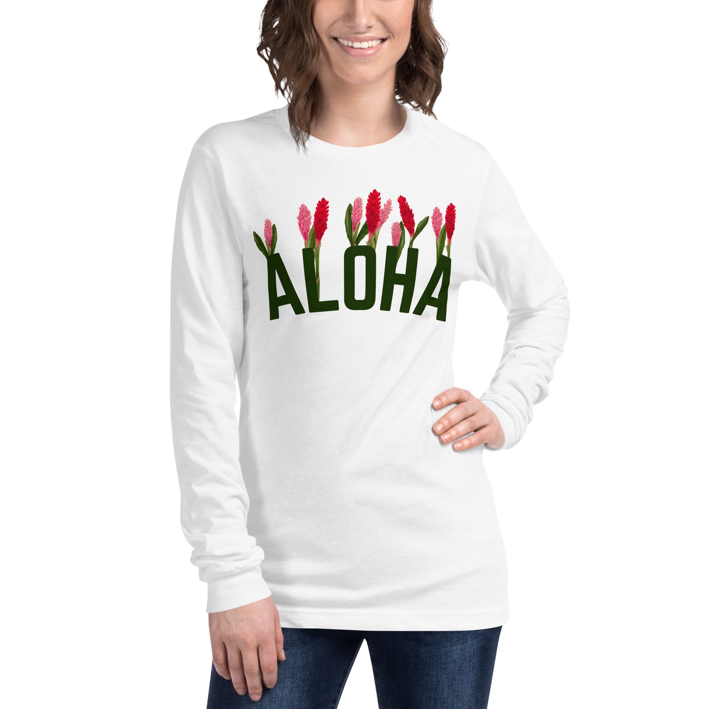 Aloha- Ginger gardenUnisex Long Sleeve Tee