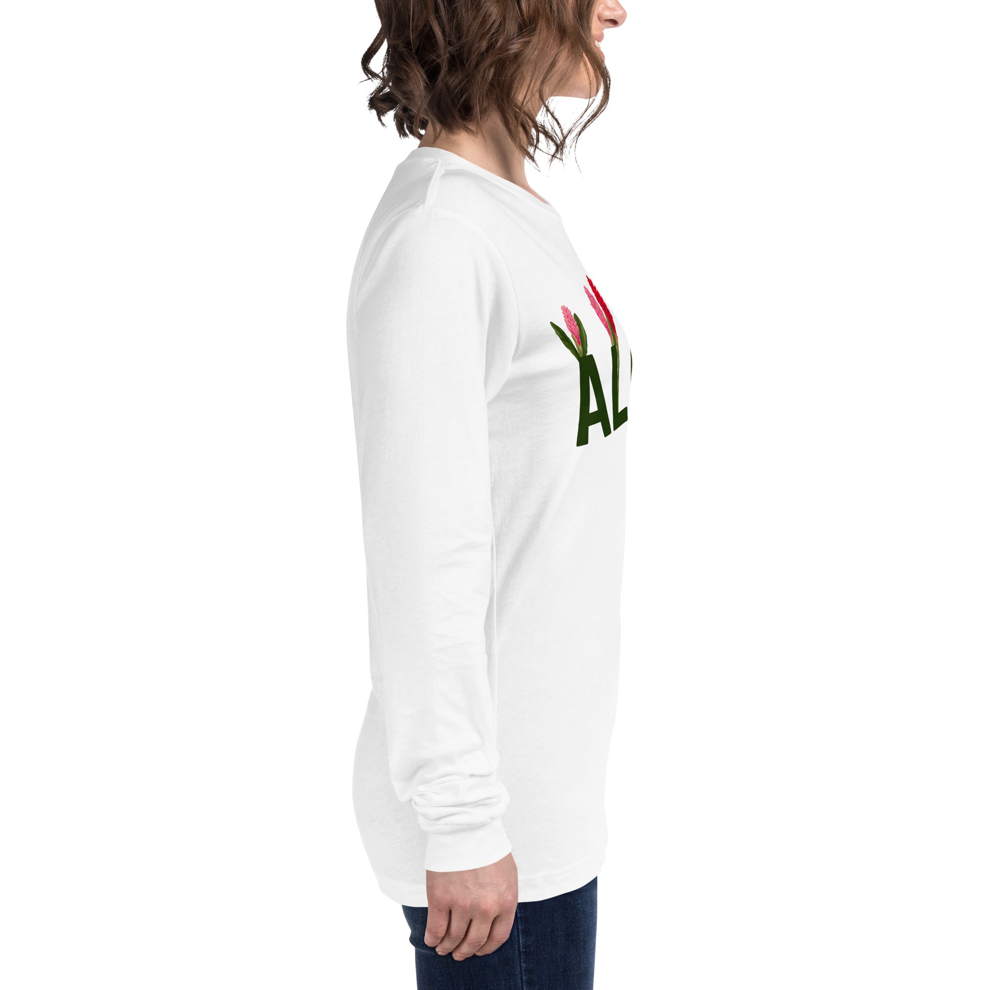 Aloha- Ginger gardenUnisex Long Sleeve Tee – Mahealani Designs