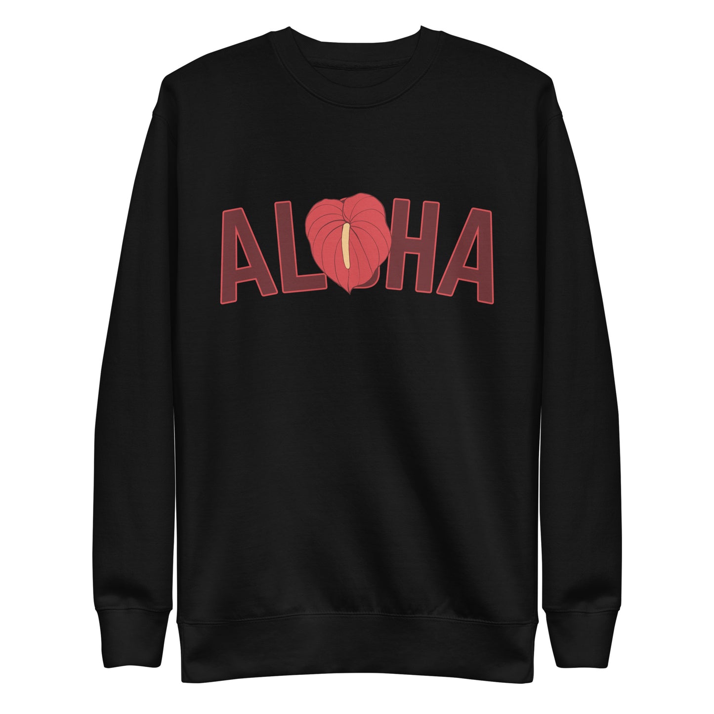 Aloha Anthurium (red) Unisex Premium Sweatshirt