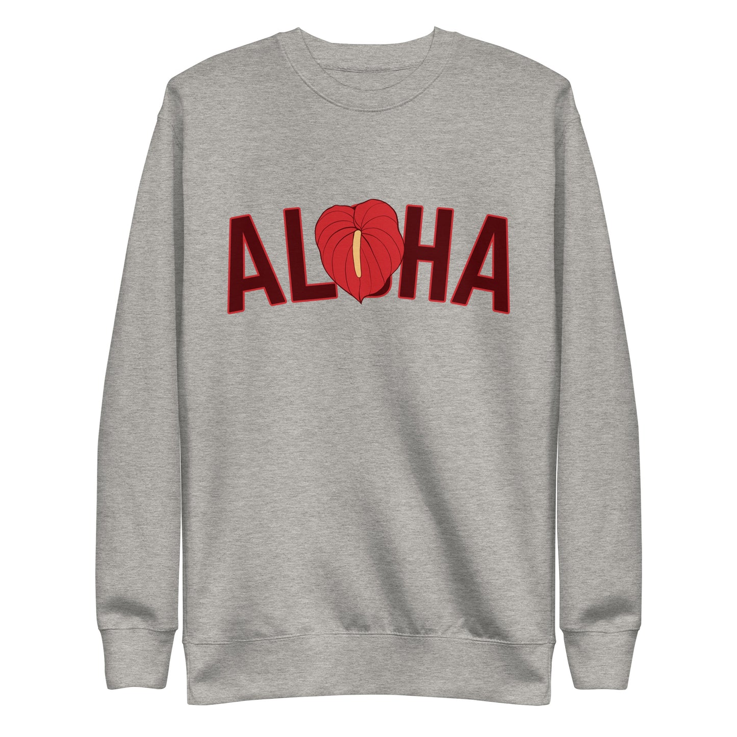 Aloha Anthurium (red) Unisex Premium Sweatshirt