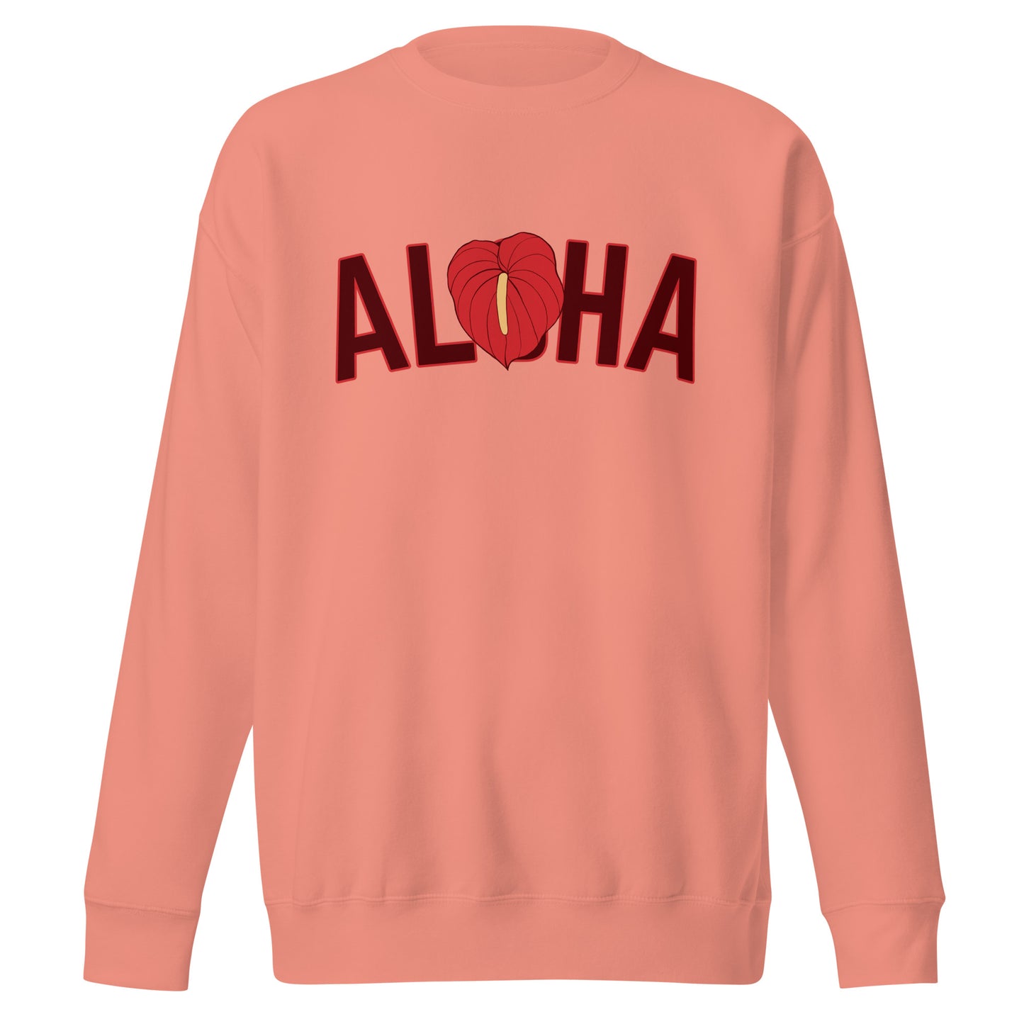 Aloha Anthurium (red) Unisex Premium Sweatshirt