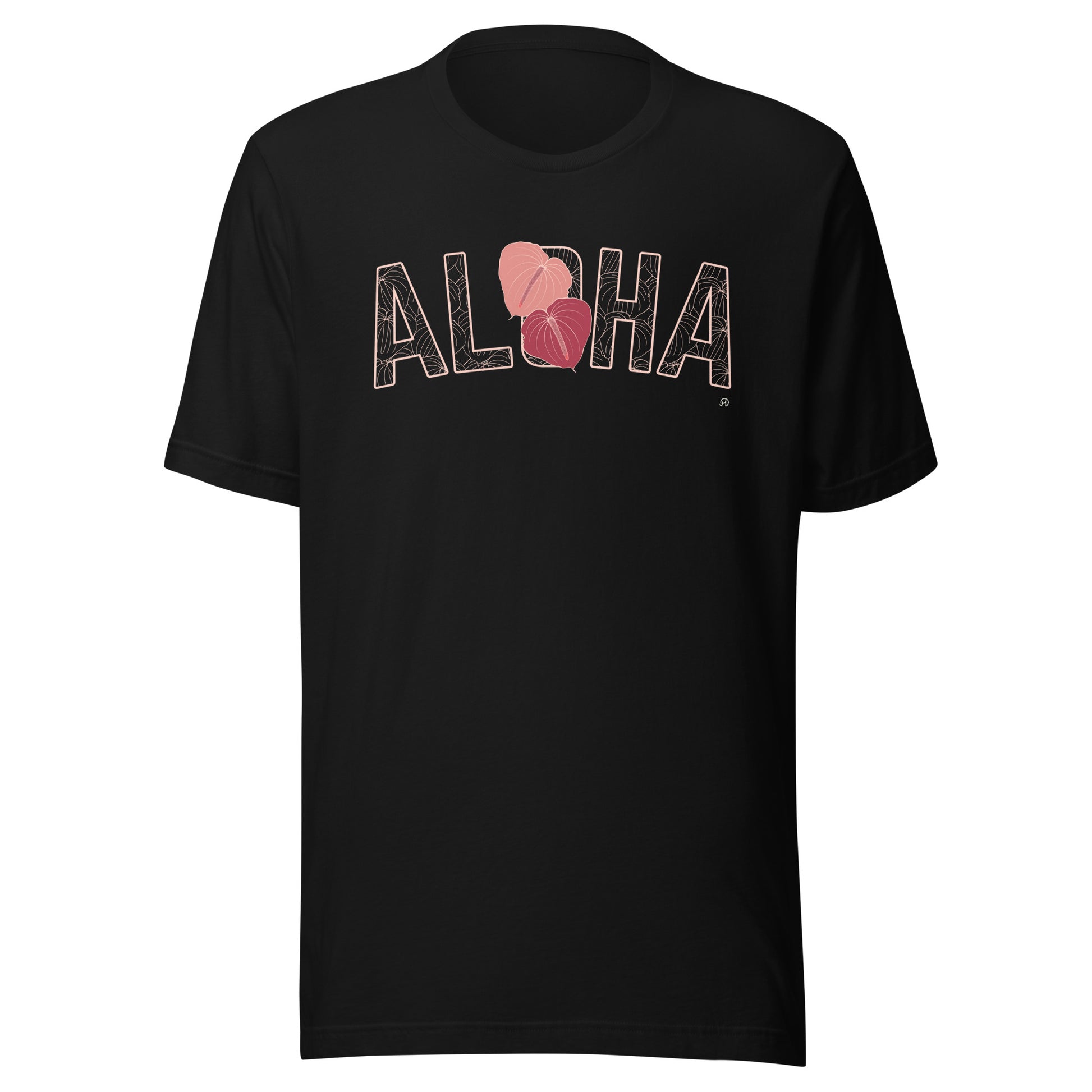 anthurium shirt Aloha Anthurium- pinks -Unisex staple eco t-shirt – Mahealani Designs