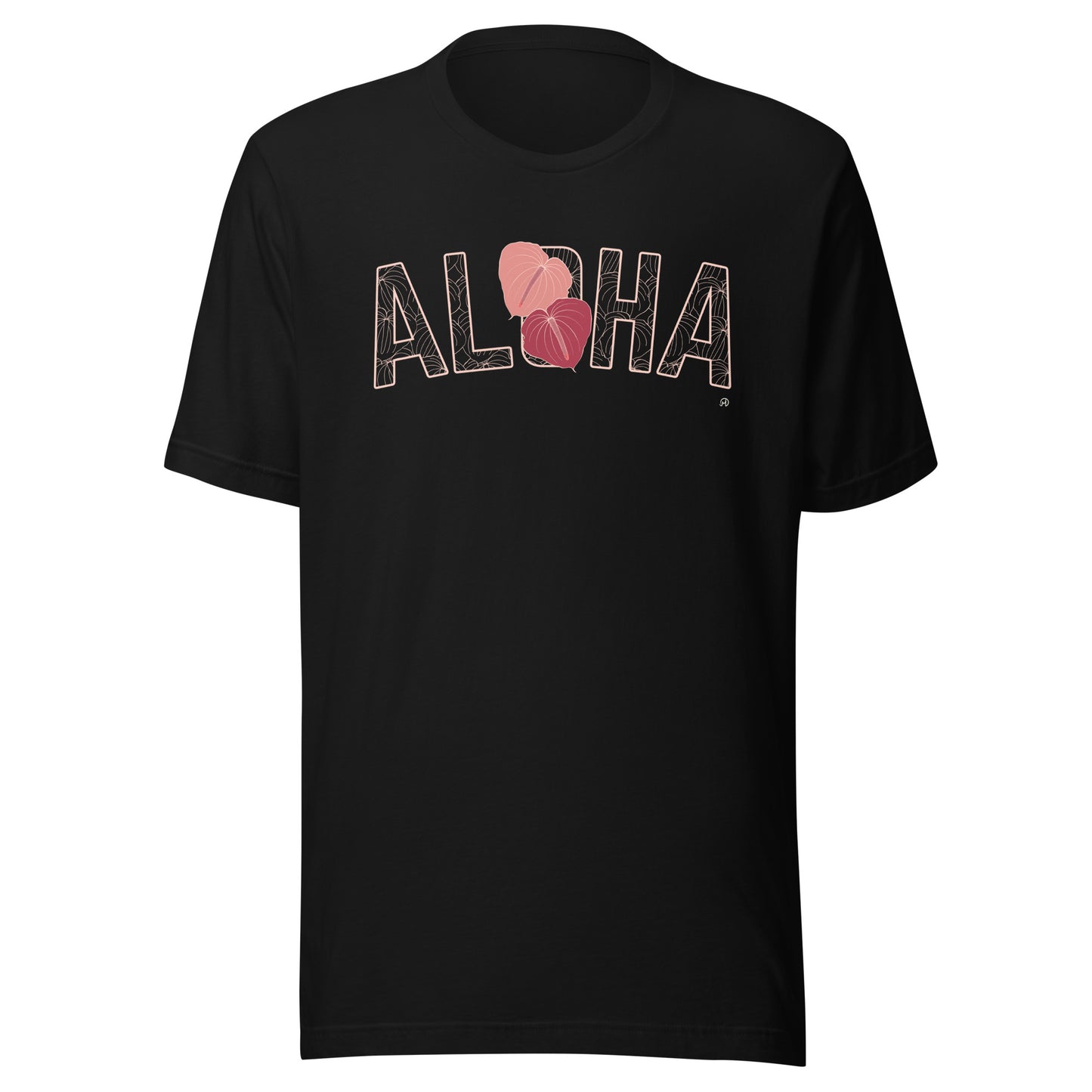 Aloha Anthurium- pinks -Unisex staple eco t-shirt