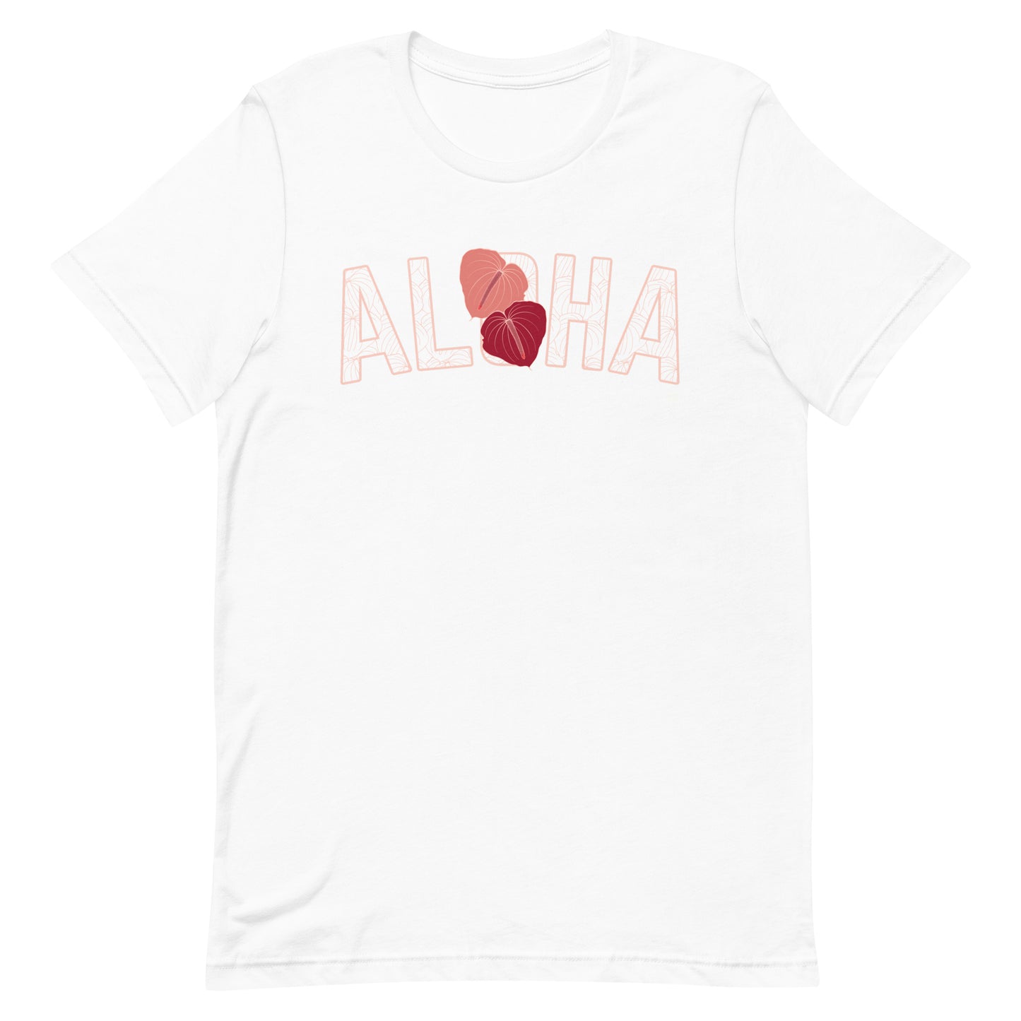 Aloha Anthurium- pinks -Unisex staple eco t-shirt