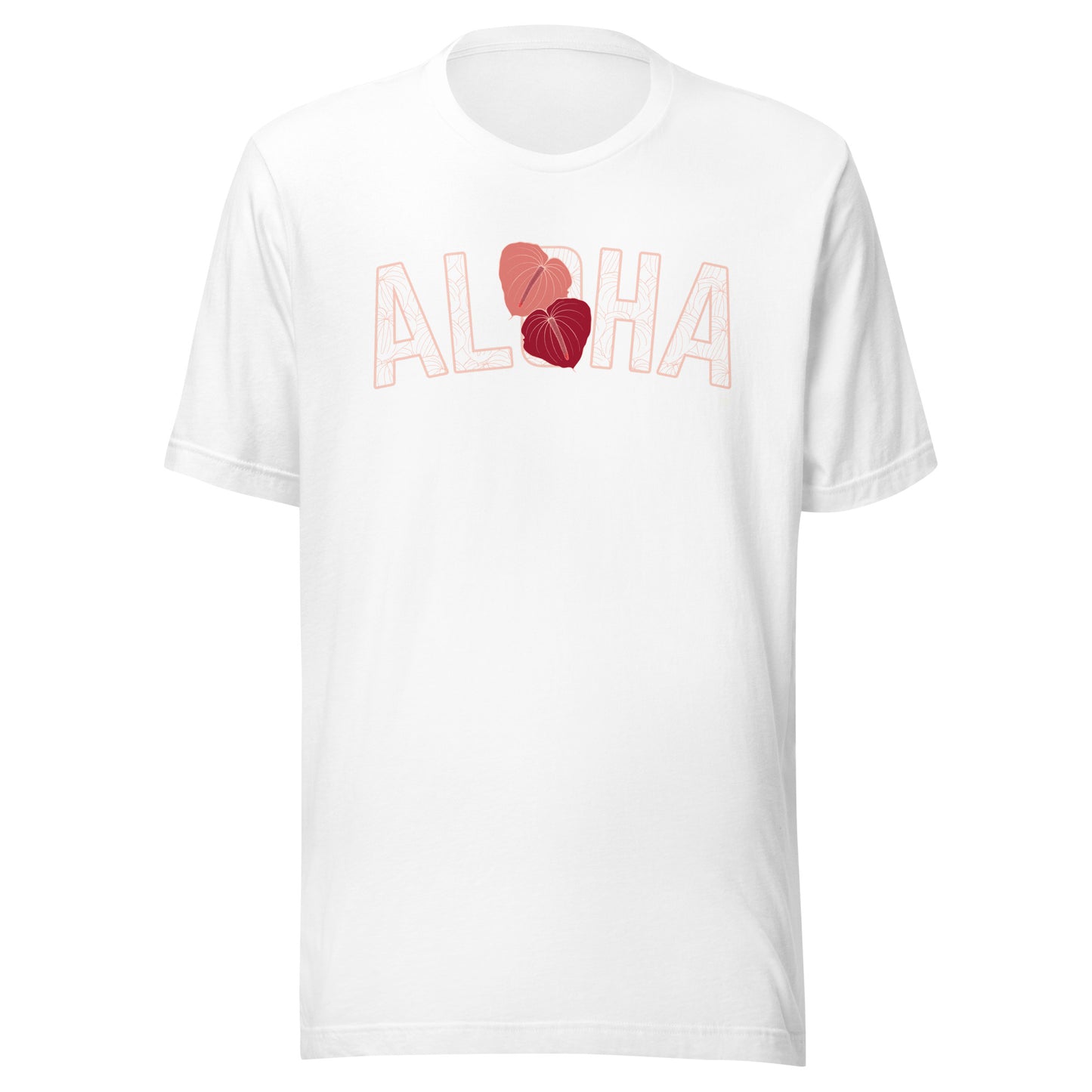 Aloha Anthurium- pinks -Unisex staple eco t-shirt