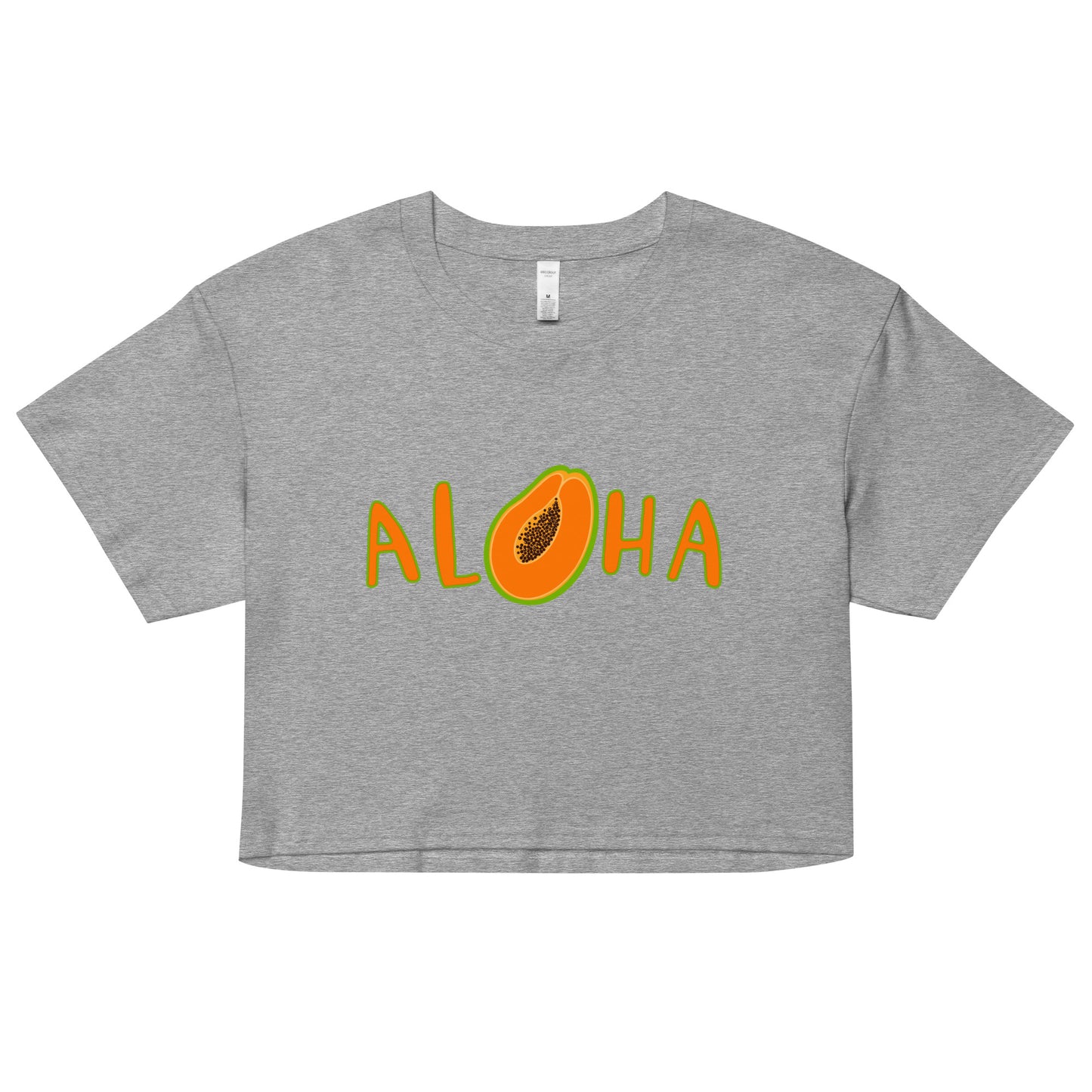 Aloha Papaya- Women’s crop top