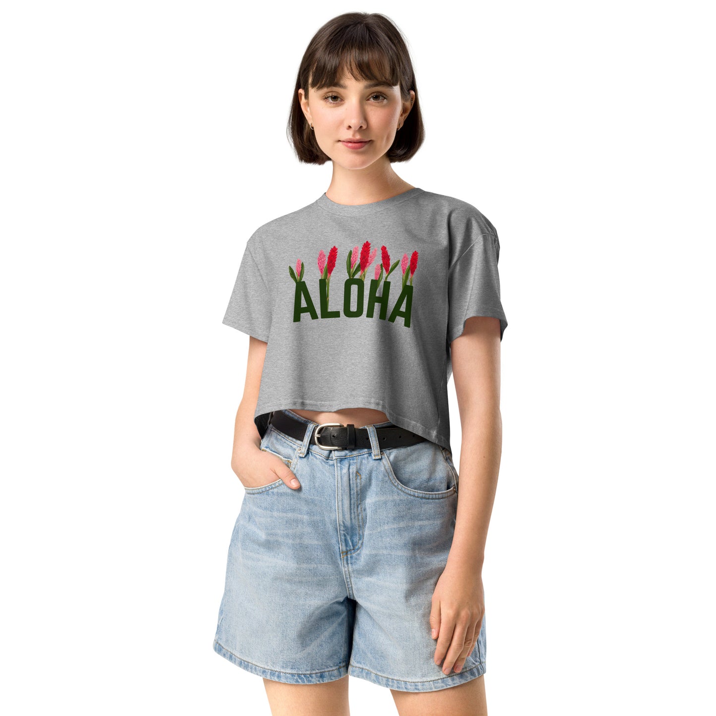 Aloha Ginger garden- Women’s crop top