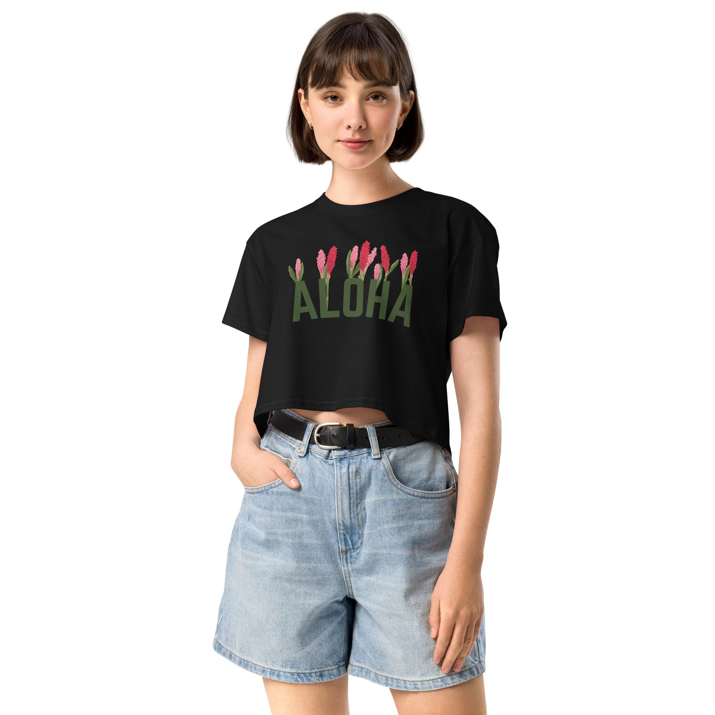 Aloha Ginger garden- Women’s crop top