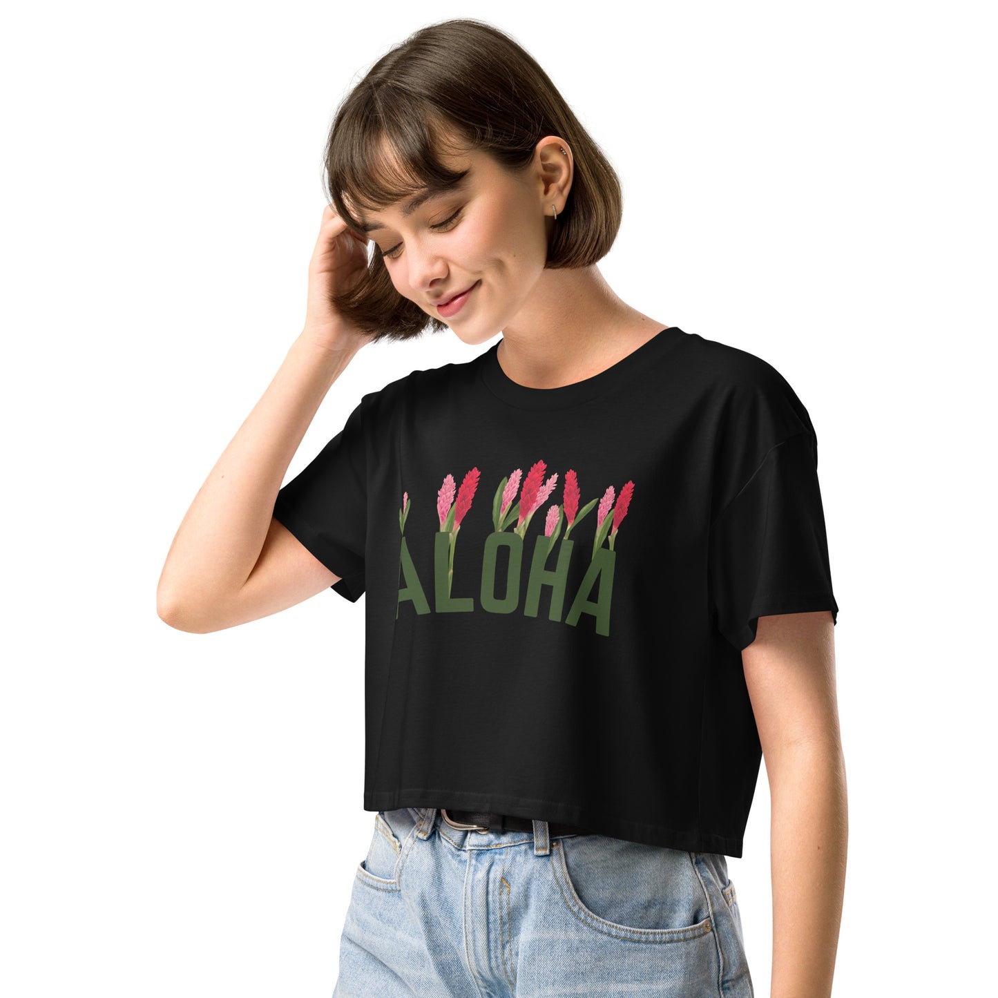 Aloha Ginger garden- Women’s crop top