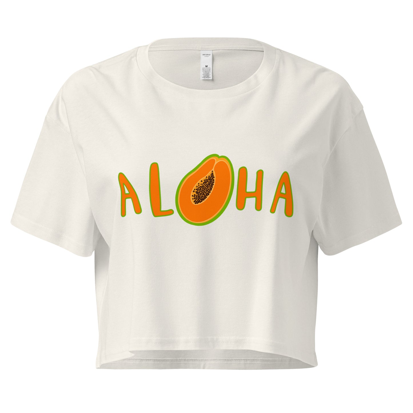 Aloha Papaya- Women’s crop top