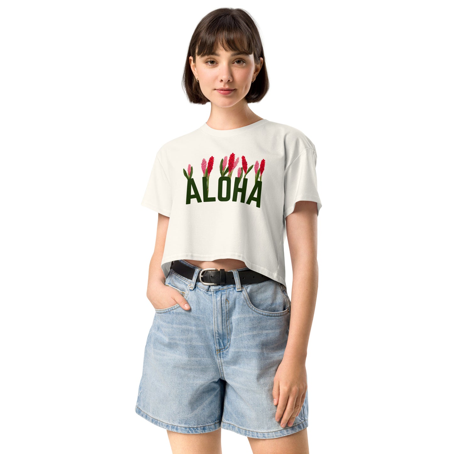 Aloha Ginger garden- Women’s crop top