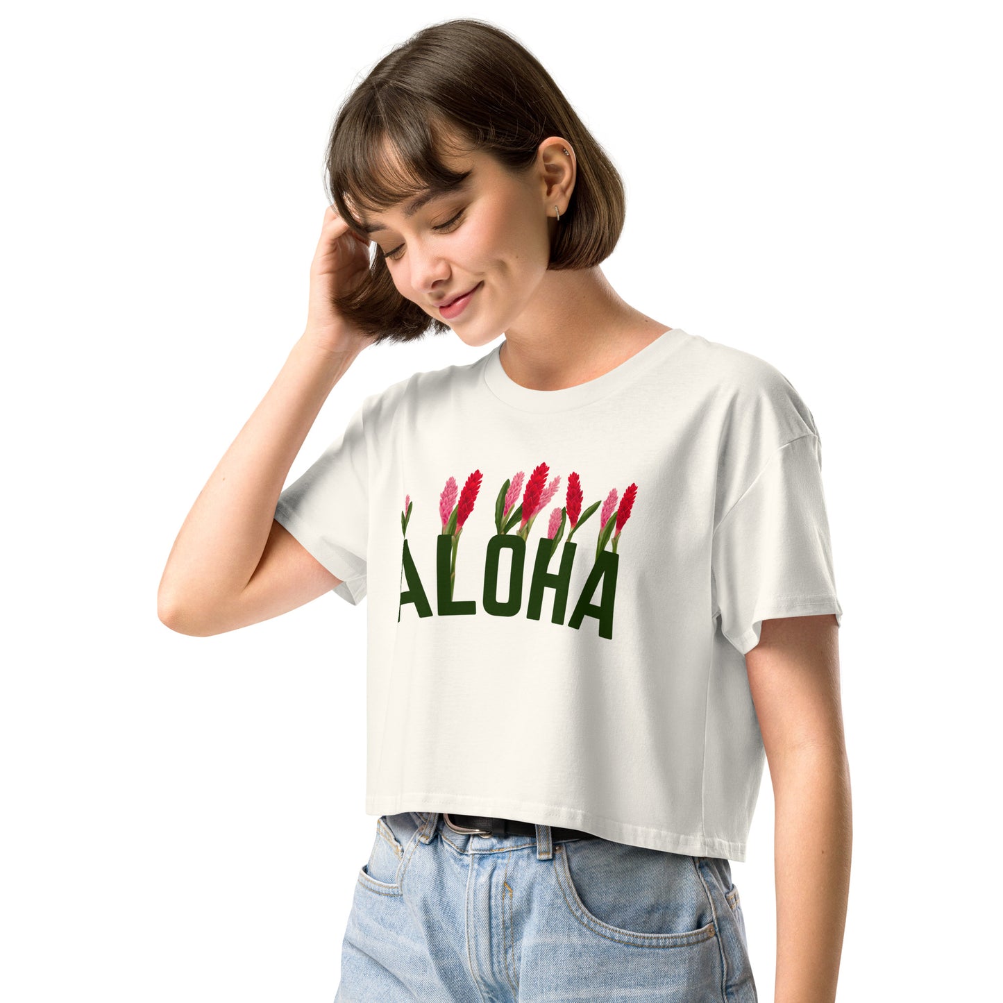 Aloha Ginger garden- Women’s crop top