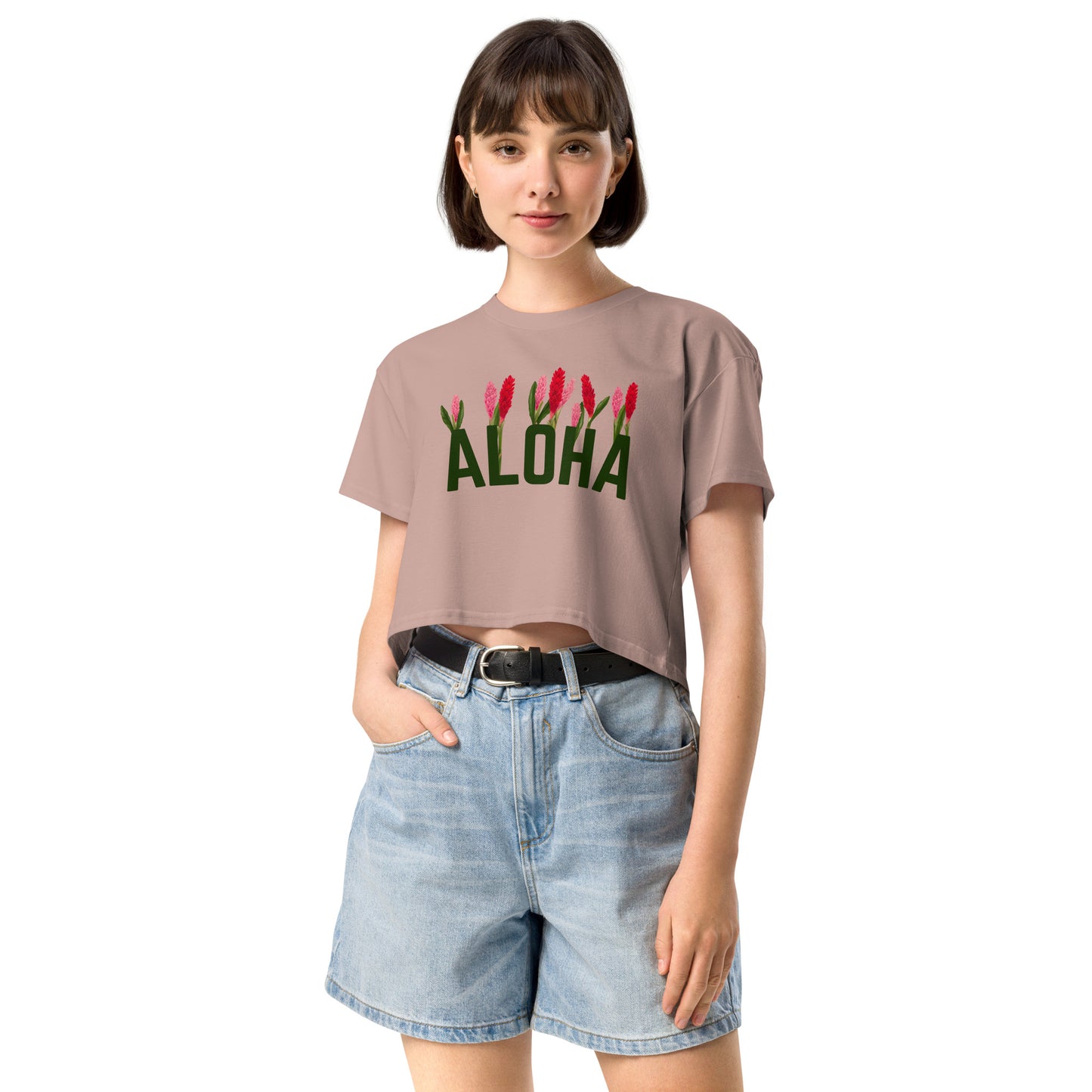 Aloha Ginger garden- Women’s crop top