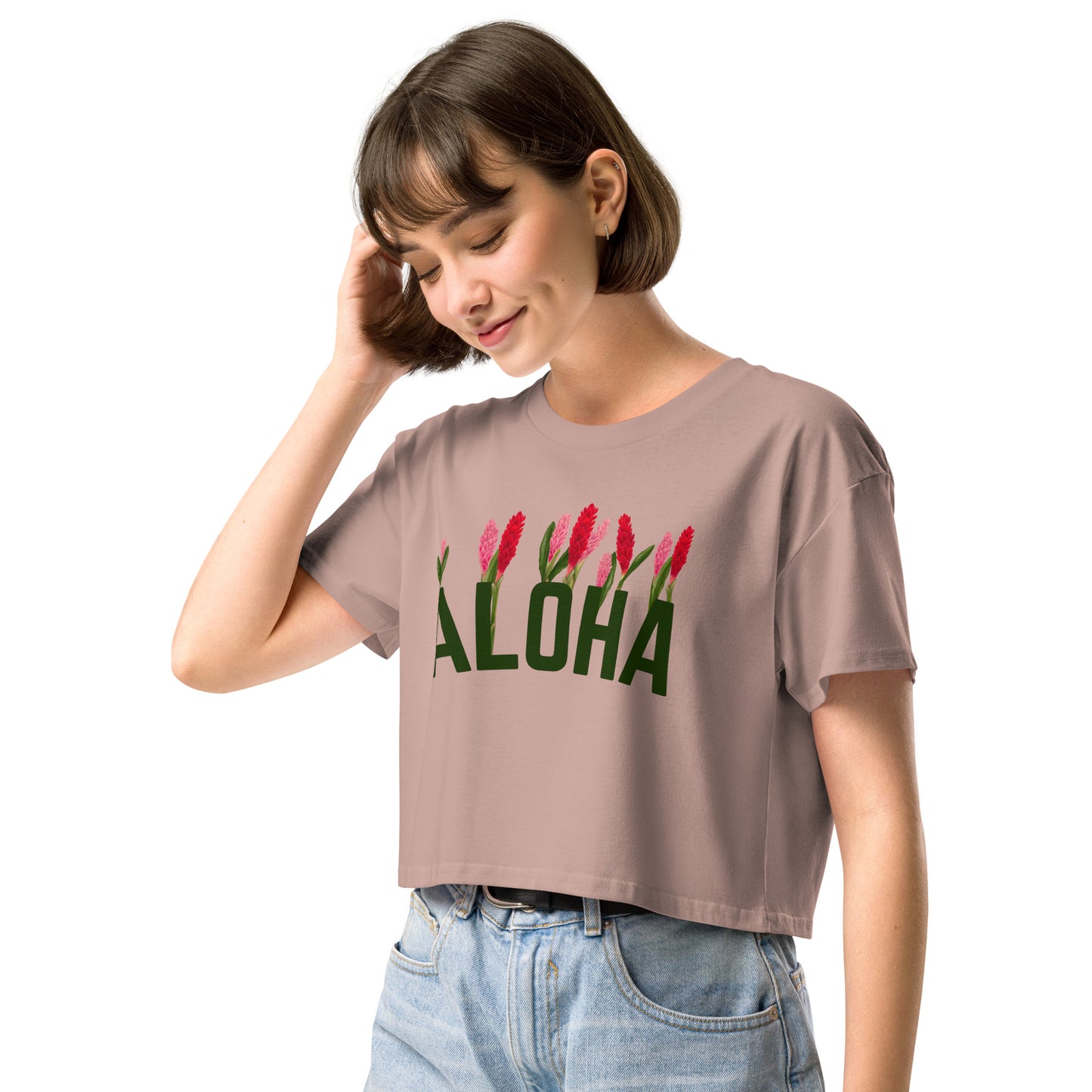 Aloha Ginger garden- Women’s crop top