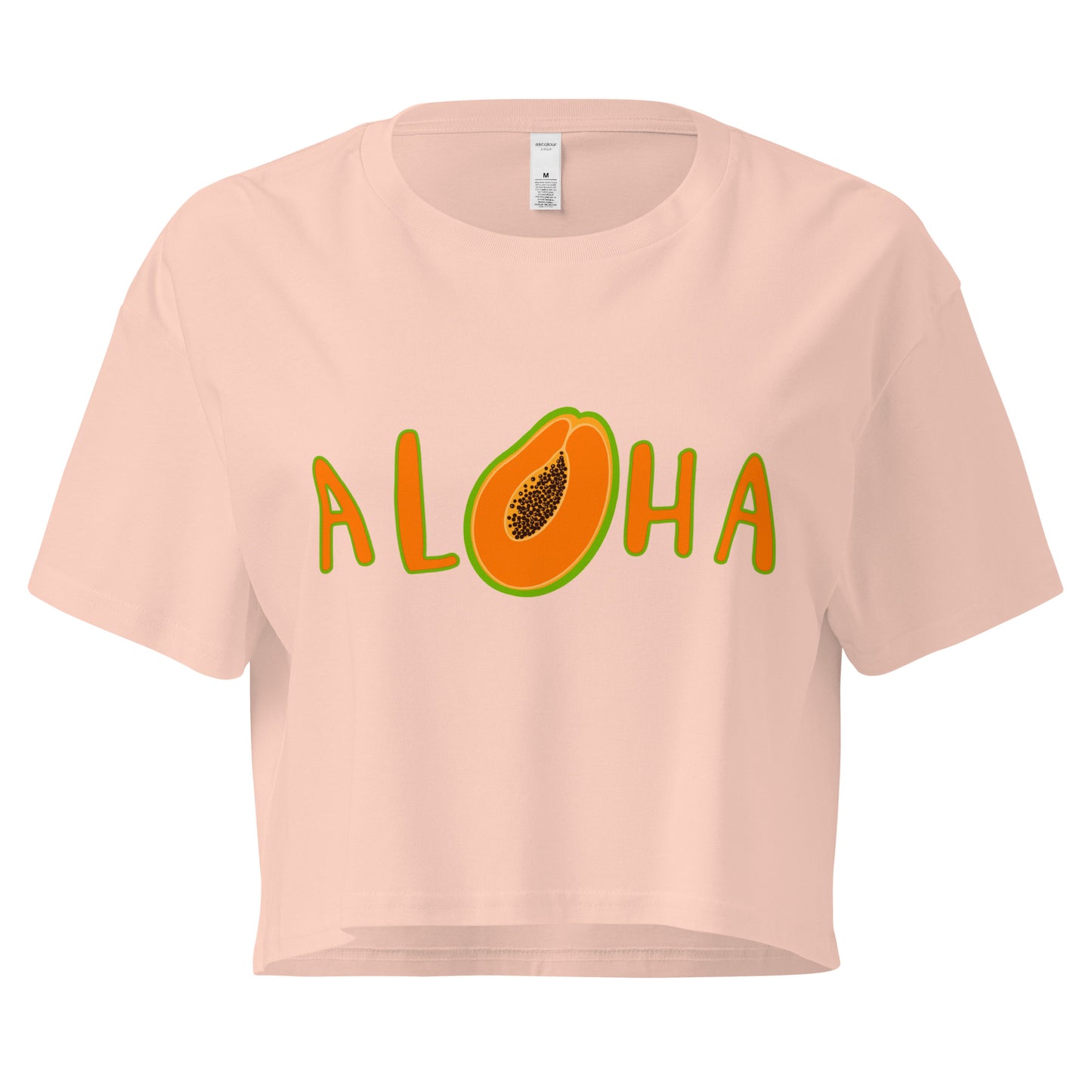 Aloha Papaya- Women’s crop top