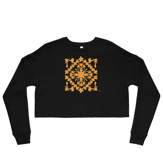 Puakenikeni pattern Crop Sweatshirt